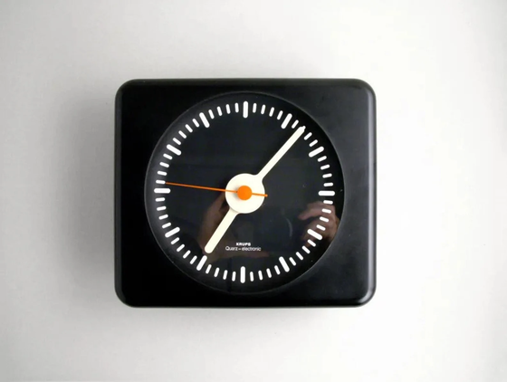 Image 1 of Modernistische wandklok Krups Quartz Elektronisch, 1970S Duits Mid Century Modern