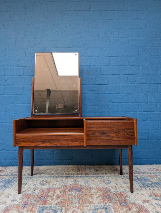 Image 1 of Vintage kaptafel met kruk, Melvin Mikkelsen Møbler, Denemarken, jaren 60