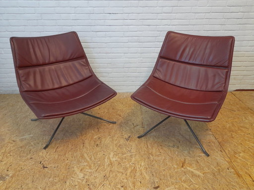 Zanotta Yuki lounge fauteuils set van 2