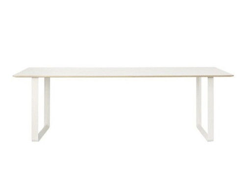 Muuto 70/70 Eettafel 225x90 – Linoleum & Alluminio