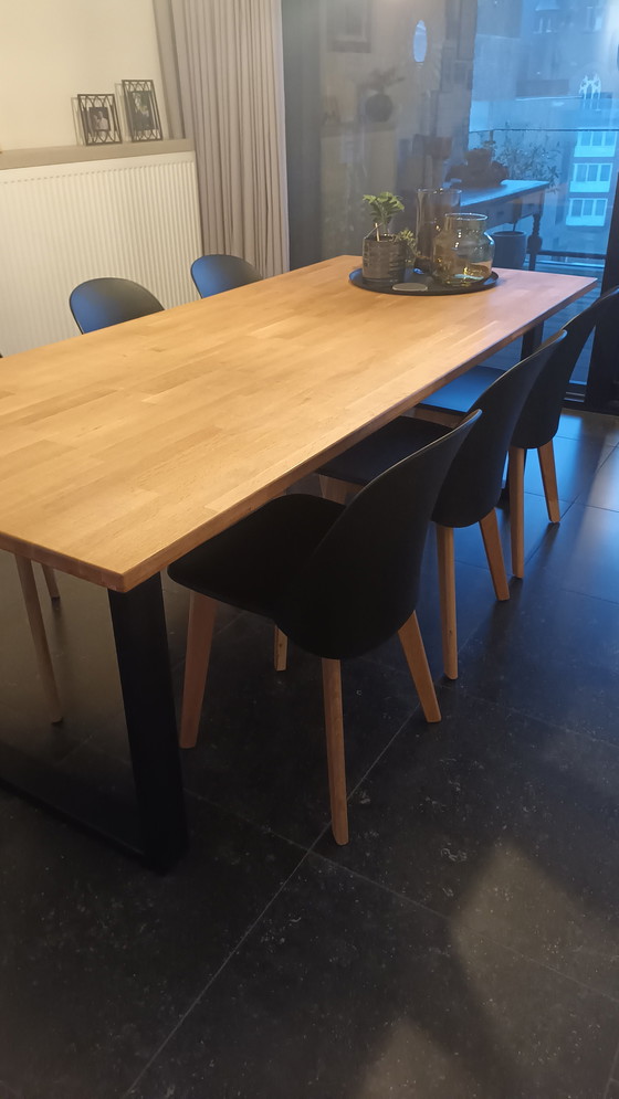 Image 1 of Dining table with 6 chairs