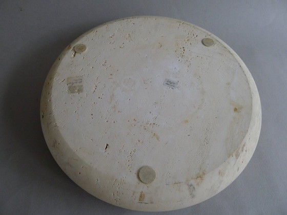 Image 1 of Carrara Traventin Schale Design Alessandro Giusti/ Egidio Di Rosa UP&UP 70s