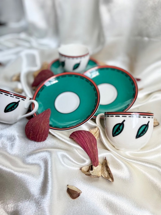 Image 1 of Villeroy Boch Service à café - Città & Campagna - 3 tasses + soucoupes - années 90