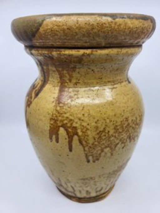 Vase Atelier Primavera Enamelled Stoneware France Art Deco 1920