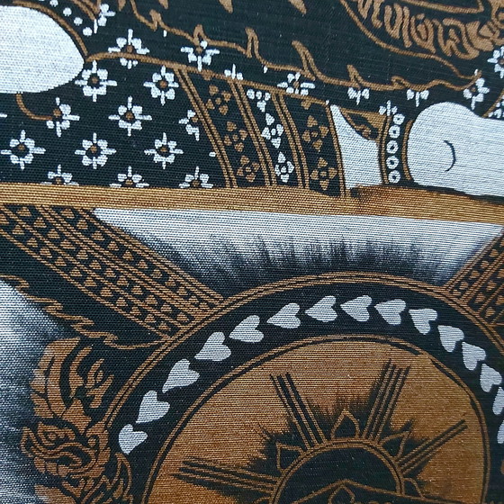 Image 1 of Peinture sur soie thaïlandaise ancienne - Mythologie bouddhiste