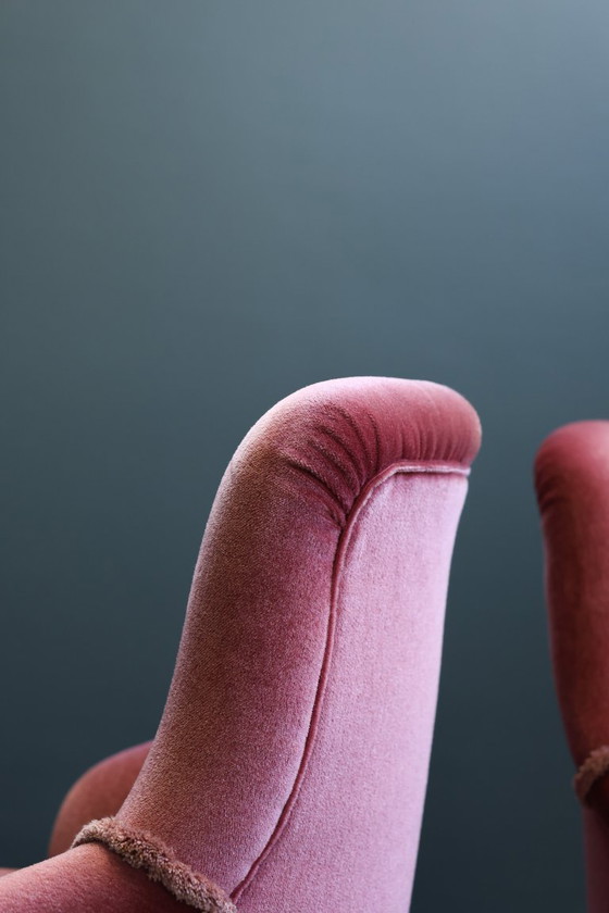 Image 1 of Set di due sedie da boudoir vintage