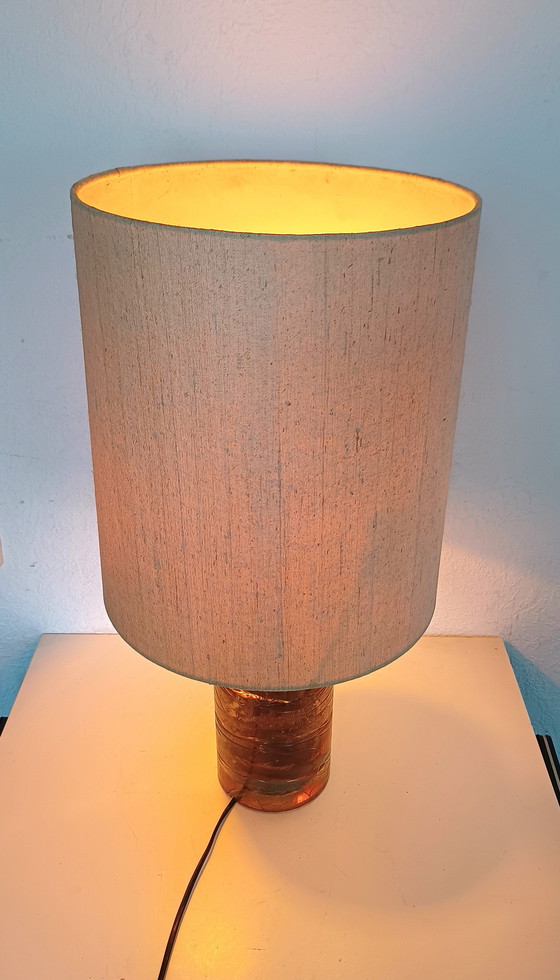 Image 1 of Grande lampe de table en verre des années 60