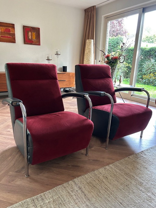 Leolux Scylla Hochsessel - Stoff/Leder – fauteuils, Textile