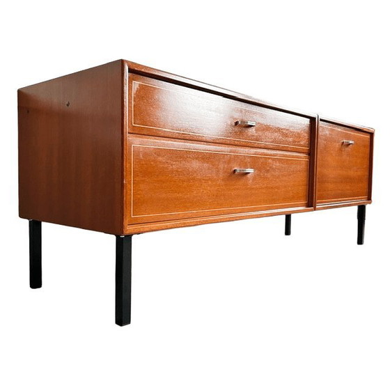 Image 1 of Vintage Deens design Kempkes lowboard tv kast 1960's