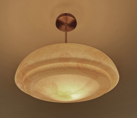Image 1 of Lampe pendante en verre Art Déco