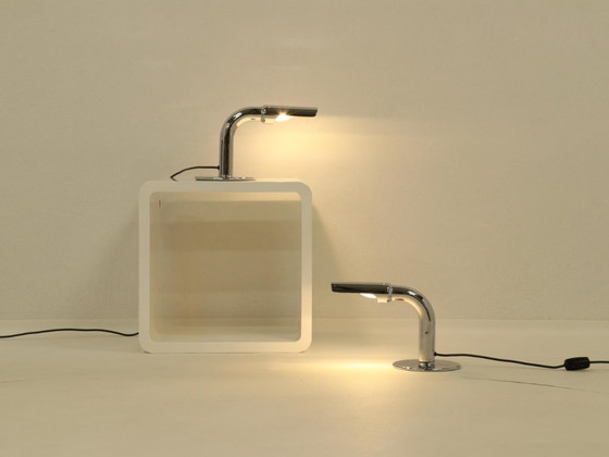 Image 1 of Set di 2 lampade da tavolo modello Gulp di Ingo Maurer, Germania, anni '60
