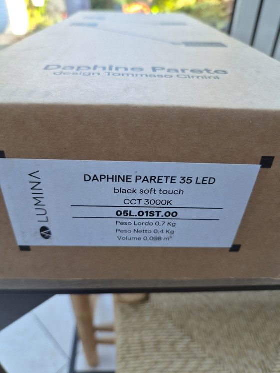 Lámpara Lumina Daphine Parete 35 negra de tacto suave, LED 3000K, nueva en caja. – Apliques, Metal (photo 4 of 5)