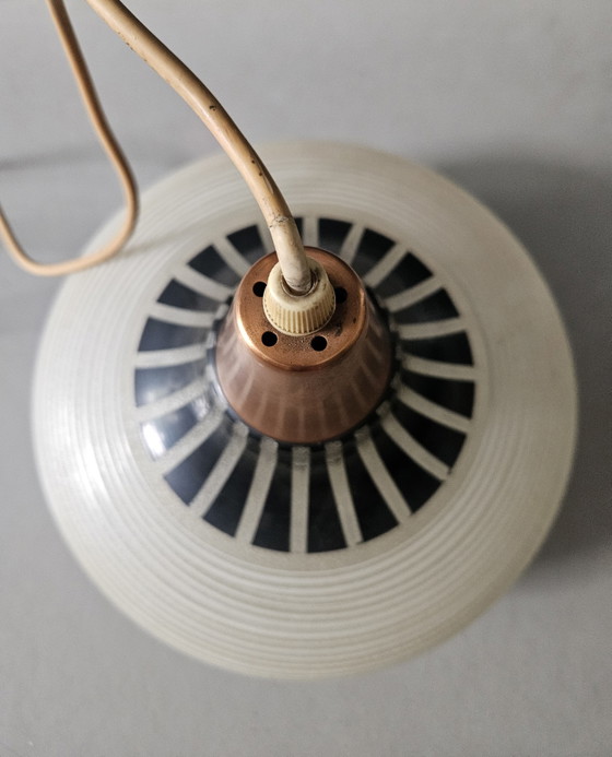 Image 1 of Skandinavische Glaspendelleuchte, Mid-Century Modern der 1960er Jahre