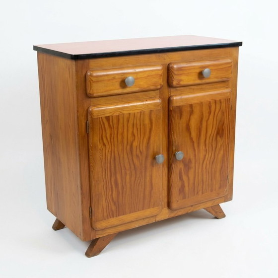 Image 1 of Commode Mado vintage Terra Cotta et chêne clair, années 1960
