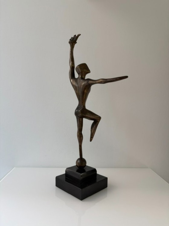 Esculturas modernistas de bronce Louis Nelen ca. 1960 – Stone (photo 5 of 11)