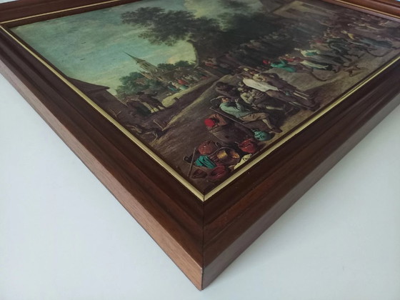 Image 1 of STAMPA ARTISTICA su cartone con cornice | Festival degli Agricoltori | David Teniers il Giovane