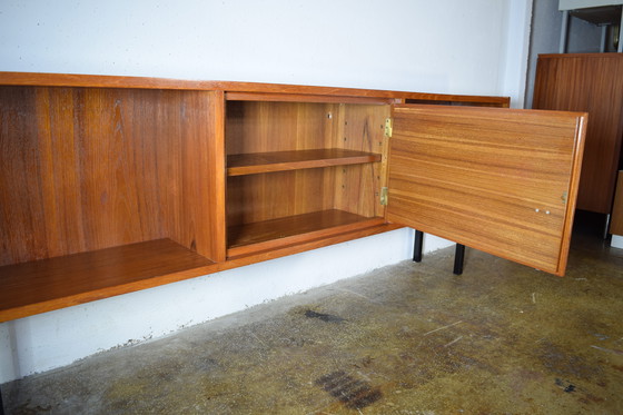 Image 1 of 1960s Danish Teak Sideboard Vintage Cabinet Mid Century Shelf Shelf 