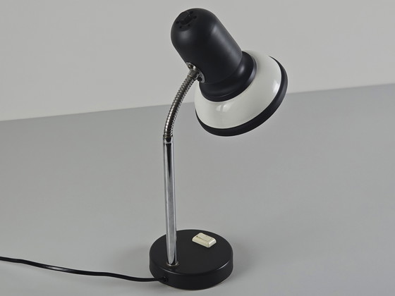 Image 1 of Vintage 1970S Massive Belgium Metal Flexible Gooseneck Desk Lamp