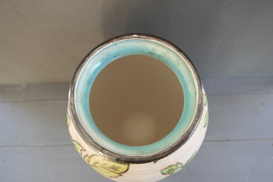 Image 1 of Vintage H. Bequet Quaregnon Grote Vaas 556