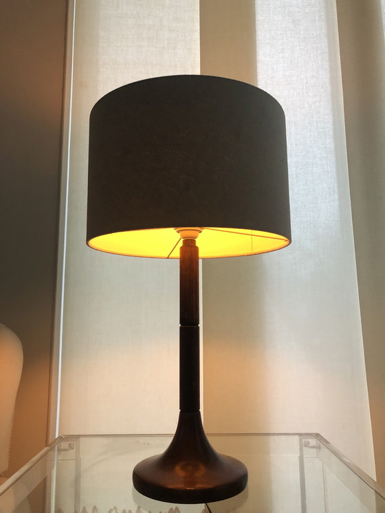 Image 1 of Deens Vintage Design Dyrlund Teakhout Tafellamp