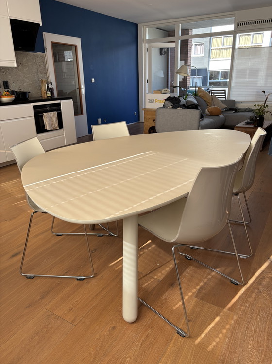 Mesa de comedor Castelijn Circlips - Crema – Mesas de comedor, Wood, rvs (photo 5 of 5)