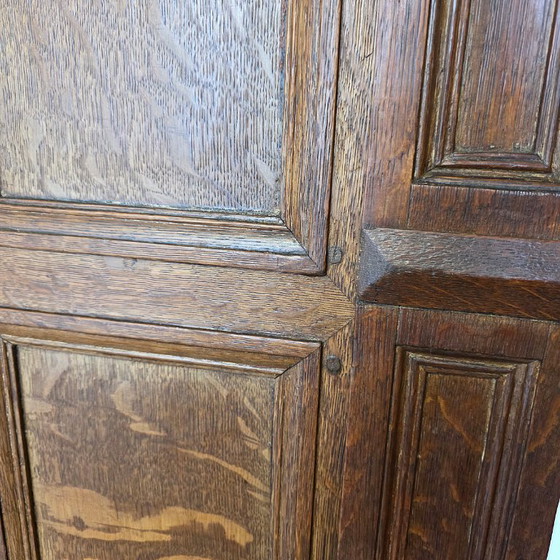 Antico armadio a pannelli in rovere olandese, inizio XVIII secolo – Armadi contenitori, Wood (photo 8 of 9)