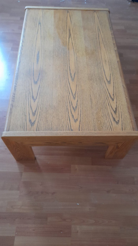 Image 1 of vintage design coffee table oak