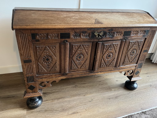 Antique blanket cabinet