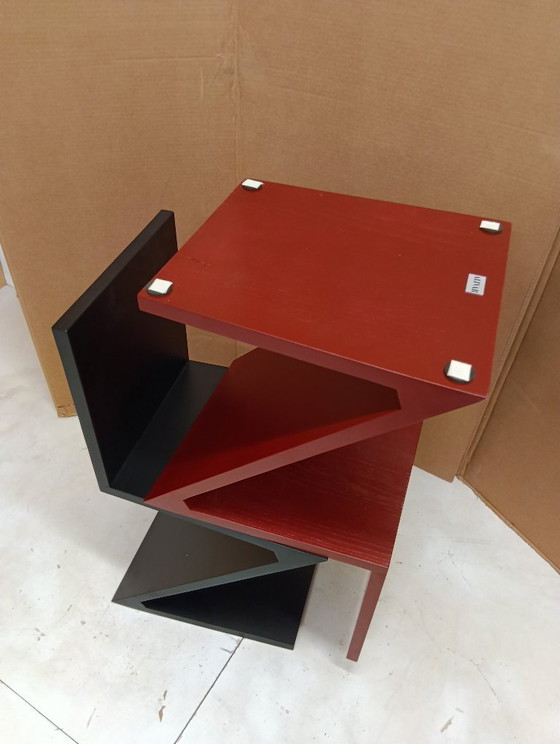 Image 1 of Sedia ALIVAR MVSEVM 514 ZIG ZAG (NUOVA, MAI USATA) Rosso Bordeaux o Nero