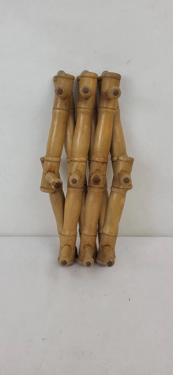 Accordion coat rack – Wood, Vintage (photo 5 of 6)