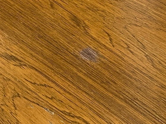 Image 1 of Scrivania direzionale bifacciale in stile scandinavo, in palissandro e metallo, con 6 cassetti, vintage anni '60.