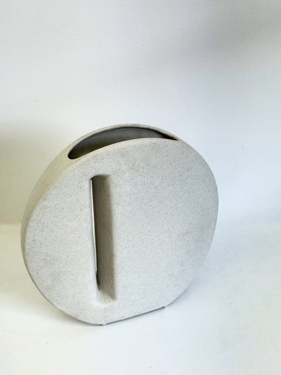 Image 1 of Keramieke vaas van Nereo Boaretto in gebroken wit