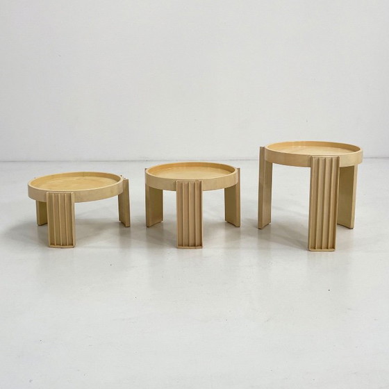 Image 1 of Set di 3 tavolini Marema di Gianfranco Frattini per Cassina, anni '60