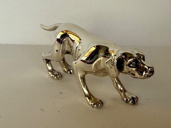 Image 1 of Chien de chasse Saturno en argent massif