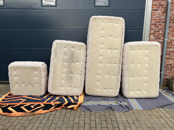 Image 1 of Ligne Roset Kashima 3 posti, 2x2 posti, 1 posto in velluto a coste beige 10/10