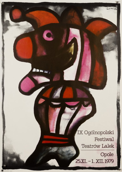 IX Ogolnopolski Festiwal Teatrow Lalek – 1979 – Originales Vintage-Ausstellungsplakat von Jan Lenica – Vintage – 99 x 69 cm