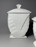 Set of Three Art Deco Porcelain Storage Jars