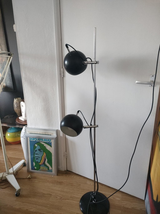 Vintage design space age globe floor lamp