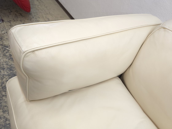 Image 1 of Divano Poltrona Frau Twice, divano di design, divano di design, divano in pelle, divano, crema, due posti