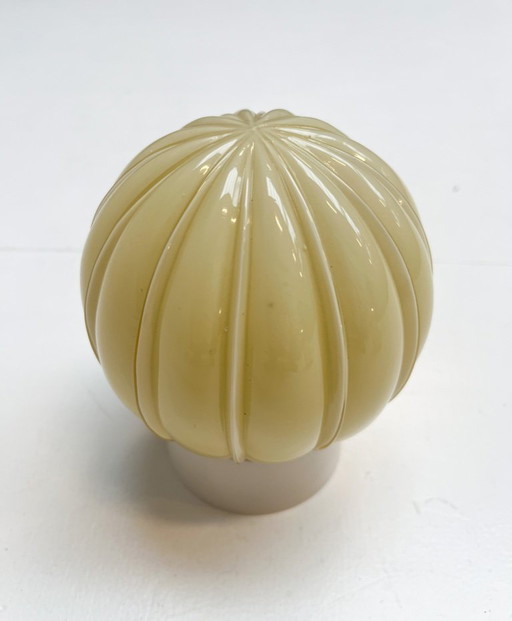 Lampada da soffitto a coste Art Déco di Thabur, anni '40