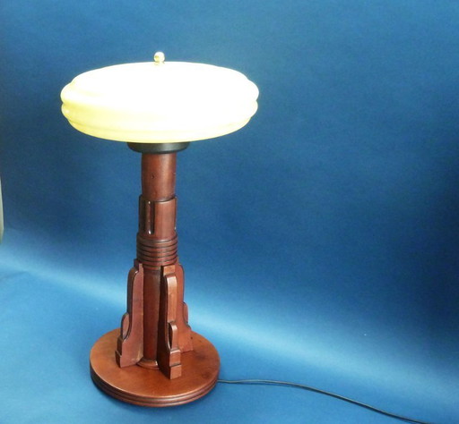 Lámpara de mesa Art Deco Haagse School “P.e.l. Izeren años 20“