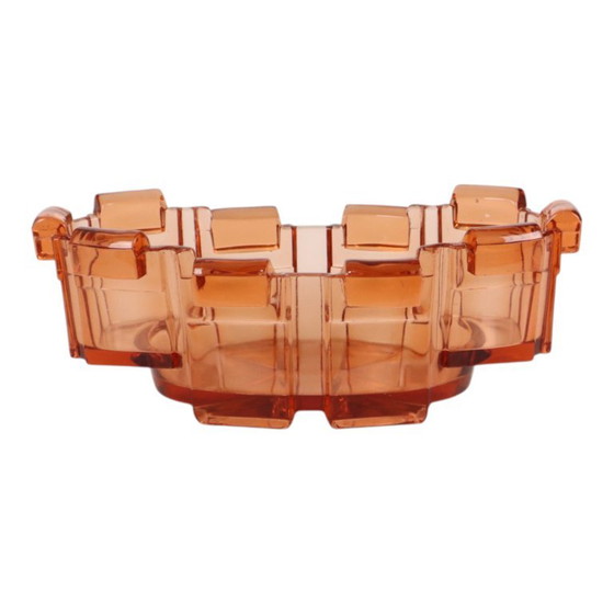 Art Deco Schaal Jardinière Stolze Hermanova Kubistisch – Plantenbak, Glass (photo 2 of 18)