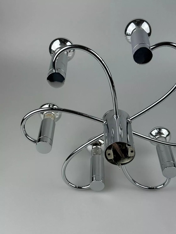 Image 1 of Lámpara de pared o de techo Sputnik de los años 60 y 70 de Cosack Leuchten, cromo