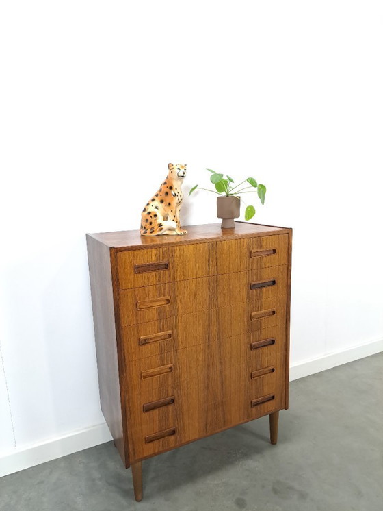 Image 1 of Mid-Century Danish Westergaards, Silkeborg rosewood chest of drawers 6 drawers