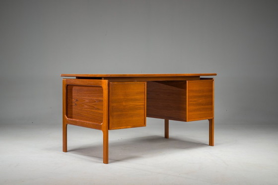 Image 1 of  Mid Century Teak-Schreibtisch von GV Møbler, 1970er Jahre