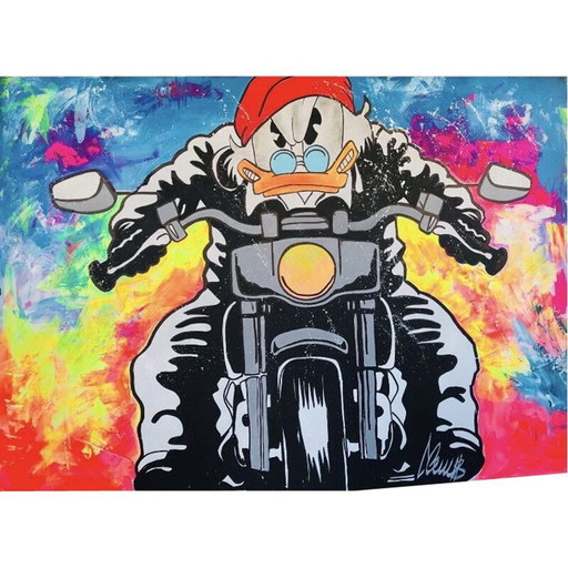 Vintage-Gemälde "Duck Motor" von ClemS, 2019