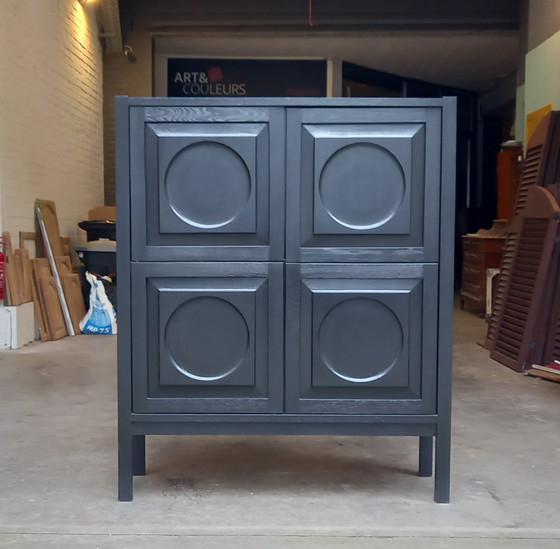 Image 1 of Highboard Dressoir Bar Brutalistische stijl De Coene 1970's