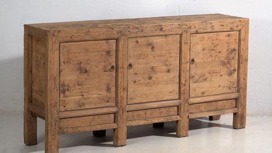 Antikes dreitüriges Sideboard (ca. 1900) #2 (photo 3 of 40)