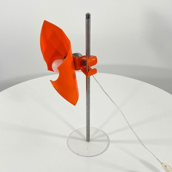 Image 1 of Orange Space Age Adjustable Desk Lamp, 1970s