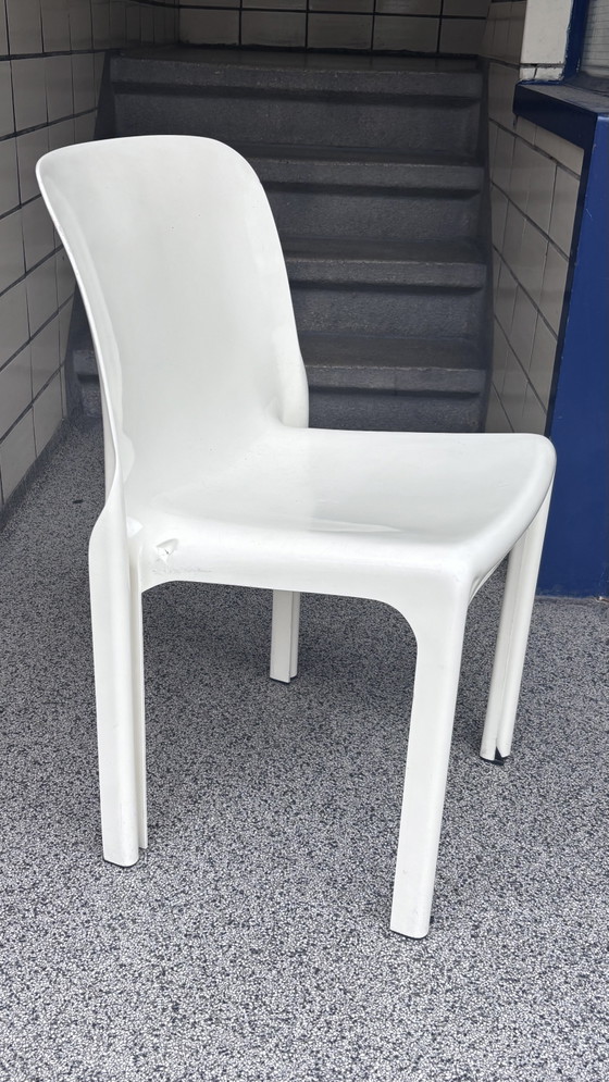 Image 1 of 5x witte Artemide Selene stoelen